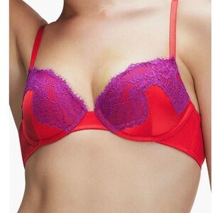 Savage x Fenty Nite Shade Underwire Padded Demi bra 32C